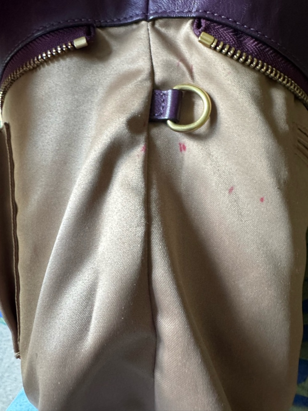 Vintage Coach Carly Hobo Plum Leather Shoulder Bag - Picture 11 of 11
